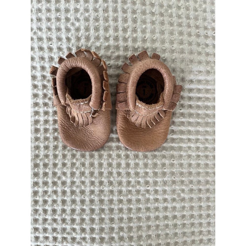 Freshly Picked brown leather moccasins